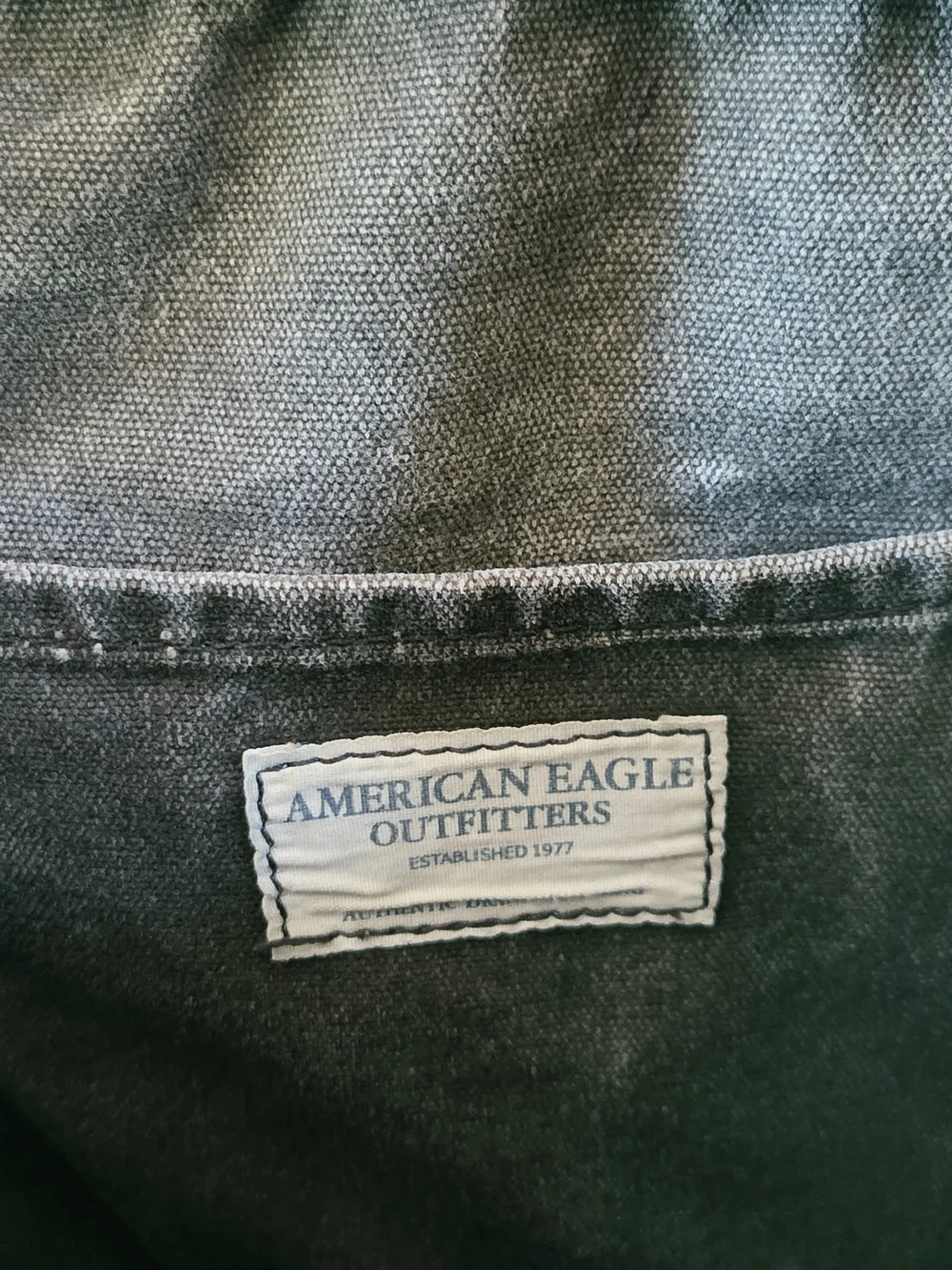 American Eagle Outfitters Olive Green Canvas Messenger Bag